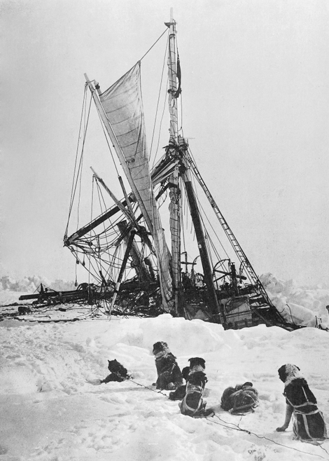 One of the last photos taken of the Endurance. If the ship is found, it will likely be in a shattered condition.